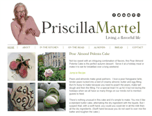 Tablet Screenshot of priscillamartel.com